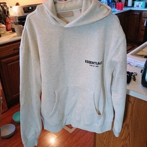 Essentials Fear Of God Men's Cream Hoodie